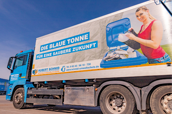 Die BLAUE TONNE | Hubert Schmid Unternehmensgruppe